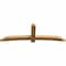Ekena Millwork Bellingham Rough Sawn Timber Gable Bracket, Western Red Cedar, 96"W x 32"H x 4"D x 6"F, 8/12 Pitch GBW096X32X0406BEL00RWR - alternate 5